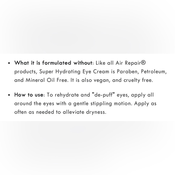 New/Sealed Air Repair Super Hydrating Eye Cream - Picture 4 of 7